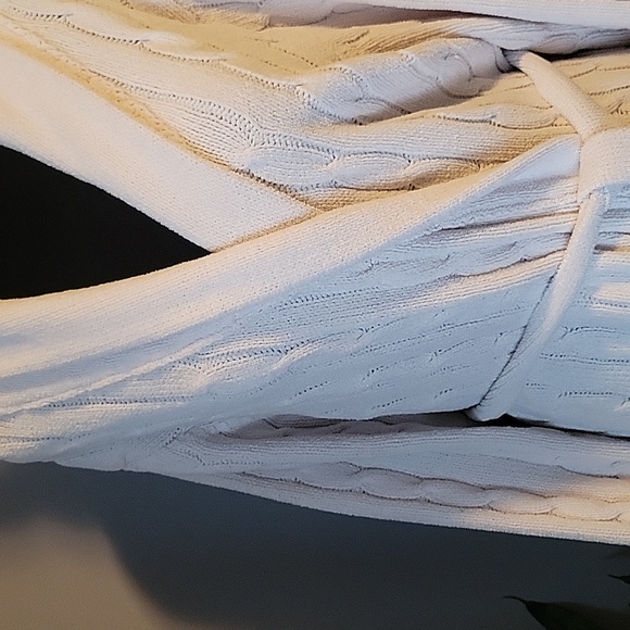 Lord & Taylor Chenille Cozy Cable Shawl Collar Robe - Picture 2 of 7